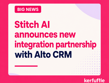 Stitch AI announces new integration partnership with Alto CRM to bring WhatsApp conversations into estate agency workflows